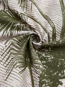 Pościel z bawełny Tour du Monde, Zielony, beżowy, 135 x 200 cm + 1 poduszka 80 x 80 cm