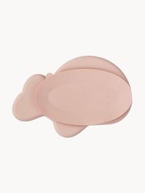 Piatto per snack aderente Wally, 100% silicone, Rosa chiaro, Larg. 22 x Alt. 3 cm