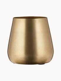 Kleine Deko-Vase Simply, H 9 cm, Metall, beschichtet, Goldfarben, Ø 10 x H 9 cm