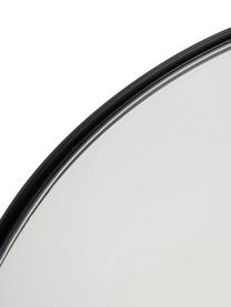 Specchio ovale da parete Lucia, Struttura: metallo rivestito Superfi, Retro: pannello di fibra a media, Nero, Larg. 40 x Alt. 70 cm