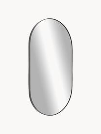 Ovale wandspiegel Lucia, Lijst: gecoat metaal, Zwart, B 40 x H 70 cm