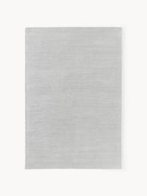 Ręcznie tkany dywan z długim włosiem z wypukłą strukturą Wes, 100% poliester z certyfikatem GRS, Jasny szary, S 80 x D 150 cm (Rozmiar XS)