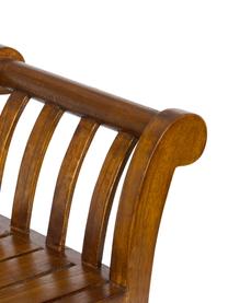 Banc en bois d'acacia Corwin, Brun foncé