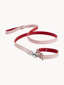 Laisse en similicuir pour animaux domestiques Coco, Cuir synthétique, Rose pâle, rouge, long. 150 cm