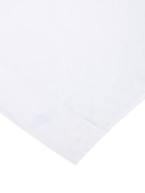 Drap plat en satin de coton blanc Comfort, Blanc, larg. 240 x long. 300 cm