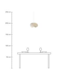 Lampada bianca a sospensione Imperial, Paralume: plastica, Baldacchino: plastica, Bianco, Ø 35 x Alt. 20 cm