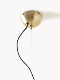 Hanglamp Mireille van glas, Lampenkap: glas, Semi-transparant, goudkleurig, Ø 55 x H 55 cm