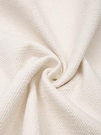 Alfombra artesanal de algodón Agneta, 100% algodón, Blanco crema, An 70 x L 250 cm