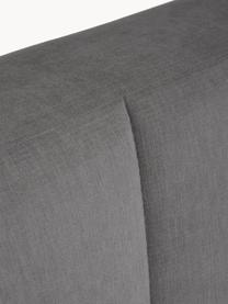 Łóżko kontynentalne Oberon, Nogi: tworzywo sztuczne Ten pro, Antracytowa tkanina, S 180 x D 200 cm, stopień twardości H2