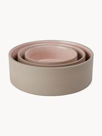 Gamelle Sia, tailles variées, 100 % céramique, Beige, rose pâle, Ø 13 x haut. 5 cm