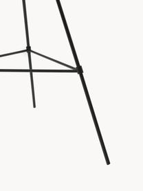 Grote tripod vloerlamp Neron, Decoratie: vermessingd metaal, Zwart, H 170 cm