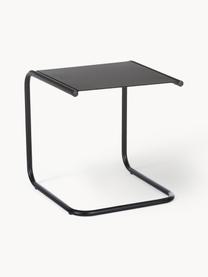 Tavolino da esterno in metallo Club, Struttura: alluminio verniciato a po, Nero, Larg. 40 x Prof. 40 cm