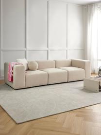 Modulares Bouclé-Sofa Lena (4-Sitzer), Bezug: Bouclé (93 % Polyester, 6, Gestell: Kiefernholz, Schichtholz,, Füße: Kunststoff, Bouclé Hellbeige, B 284 x T 106 cm