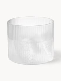 Verres à eau striés soufflés bouche Ripple, 4 pièces, Verre, soufflé bouche, Translucide, mat, Ø 8 x haut. 6 cm, 200 ml