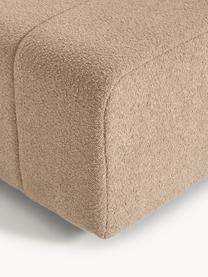 Bouclé-Eckmodul Lena, Bezug: Bouclé (93 % Polyester, 6, Gestell: Buchenholz, Spanplatte, H, Füße: Kunststoff, Bouclé Beige, B 106 x T 106 cm, Eckteil rechts