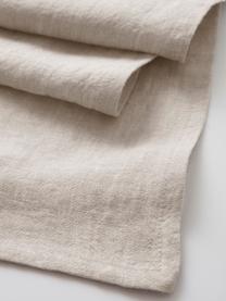 Linnen tafelloper Olga in beige, 100% linnen, EUROPEAN FLAX® gecertificeerd, Beige, B 40 x L 140 cm