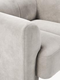 Sessel Bobi, Bezug: 88 % Polyester, 12 % Nylo, Gestell: Massives Kiefernholz Dies, Webstoff Hellgrau, B 100 x T 82 cm