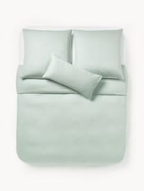 Baumwollsatin-Bettdeckenbezug Comfort, Webart: Satin Fadendichte 300 TC,, Salbeigrün, B 200 x L 200 cm