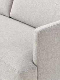 Sofa Fluente (2-Sitzer), Bezug: 80% Polyester, 20% Ramie , Gestell: Massives Kiefernholz, Füße: Metall, pulverbeschichtet, Webstoff Hellgrau, B 166 x T 85 cm