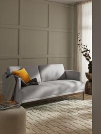 Sofa Fluente (2-Sitzer), Bezug: 80% Polyester, 20% Ramie , Gestell: Massives Kiefernholz, Webstoff Hellgrau, B 166 x T 85 cm