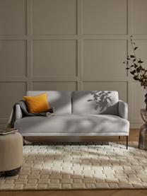 Sofa Fluente (2-Sitzer), Bezug: 80% Polyester, 20% Ramie , Gestell: Massives Kiefernholz, Füße: Metall, pulverbeschichtet, Webstoff Hellgrau, B 166 x T 85 cm