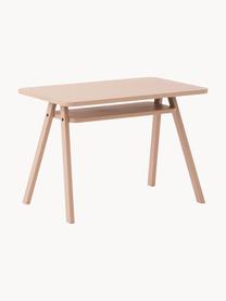 Bureau en hêtre pour enfant Growing Green, Bois de hêtre, contreplaqué, Rose pâle, larg. 70 x prof. 45 cm