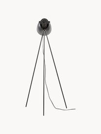 Petit lampadaire trépied industriel Studio, Noir, mat, larg. 58 x haut. 130 cm