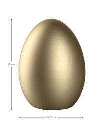 Dekoracyjne jajko wielkanocne z ceramiki Pesaro, Ceramika, Odcienie złotego, Ø 12 x W 15 cm