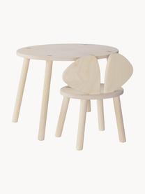 Table avec chaise pour enfant Mouse, 2 pièces, Bois de bouleau, Lot de différentes tailles