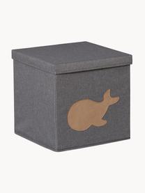 Úložný box Premium, Tmavě šedá, velryba, Š 30 cm, H 30 cm