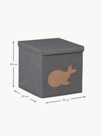 Úložný box Premium, Tmavě šedá, velryba, Š 30 cm, H 30 cm