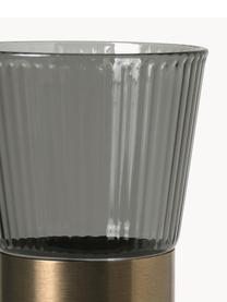 Mundgeblasene Wasserkaraffe Grand Cru aus Rauchglas, 1 L, Grau, transparent, 1 L