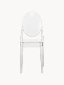 Dizajnová stolička Victoria Ghost, Polykarbonát, Priehľadná, Š 38 x H 52 cm