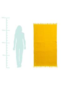 Fouta Lushie, Algodón
Gramaje medio, 355 g/m², Amarillo sol, An 100 x L 180 cm