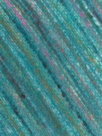 Plaid turquoise Ayana, 100 % acrylique, Turquoise, multicolore, larg. 130 x long. 190 cm