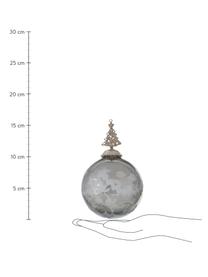 Komplet bombek Mirasola, 4 elem., Szary, transparentny, odcienie srebrnego, Ø 10 x W 16 cm