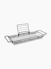 Badewannenablage Tubad, Metall, beschichtet, Schwarz, B 61 x T 7 cm