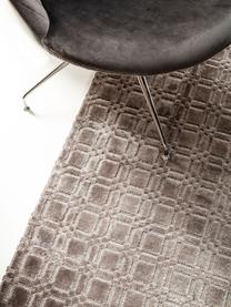 Ręcznie tkany dywan z wiskozy Nelson, Wiskoza, Szary, S 200 x D 300 cm (Rozmiar L)