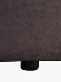 Sofa-Hocker Lennon aus recyceltem Leder, Bezug: Recyceltes Leder (70 % Le, Gestell: Massives Holz, Sperrholz, Füße: Kunststoff Dieses Produkt, Leder Taupe, B 88 x T 88 cm