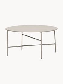 Zahradní konferenční stolek z kovu Vitus, Potažený kov, Světle šedá, Ø 70 cm, V 35 cm