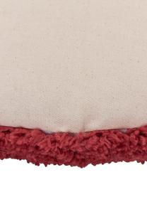 Cuscino rotondo soffice rosso/rosa Ariel, Rivestimento: 100% cotone, Rosso, rosa, Ø 35 cm