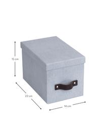 Úložné boxy Kristina II, 2 ks, Světle šedá, Š 14 cm, V 15 cm