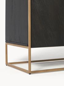 Credenza alta in legno di mango Harry, Legno di mango, dorato, Larg. 100 x Alt. 120 cm