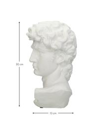 Figura decorativa David, Poliresina, Blanco, An 17 x Al 30 cm