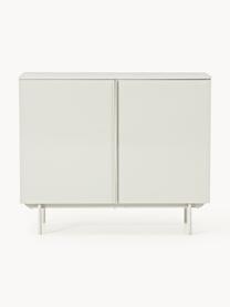 Credenza alta in legno Elona, Beige chiaro, Larg. 100 x Alt. 120 cm