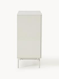 Credenza alta in legno Elona, Beige chiaro, Larg. 100 x Alt. 120 cm