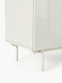 Holz-Highboard Elona, Korpus: Mitteldichte Holzfaserpla, Hellbeige, glänzend, B 100 x H 120 cm