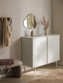 Holz-Highboard Elona, Korpus: Mitteldichte Holzfaserpla, Hellbeige, glänzend, B 100 x H 120 cm