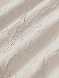 Copripiumino in cotone percalle lavato Leonora, Retro: 100% cotone, Beige chiaro, Larg. 200 x Lung. 200 cm