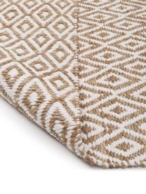 Handgemaakt juten vloerkleed Ramos, 100% jute, Beige, B 80 x L 150 cm (maat XS)